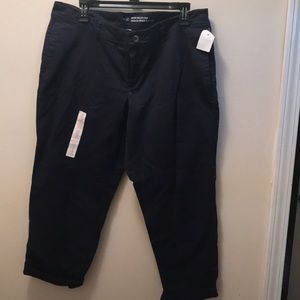 Navy Blue Khakis by Gap rolled khakis